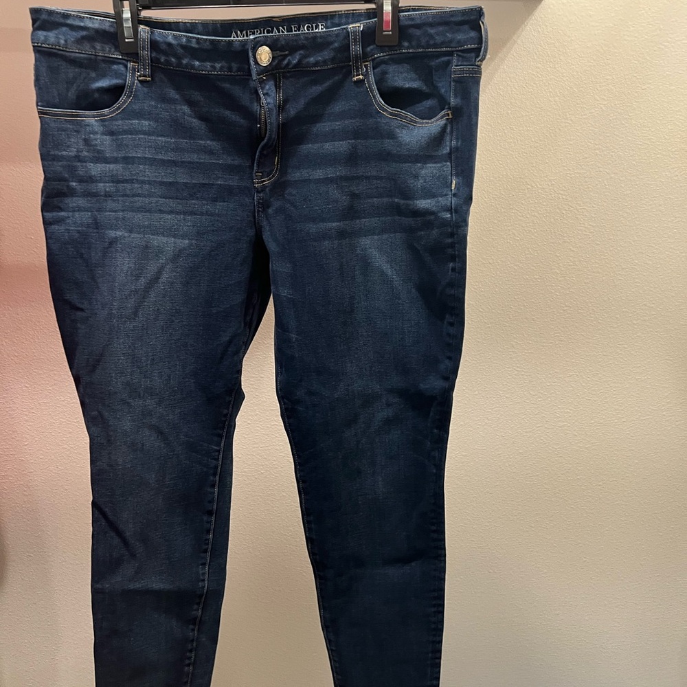 American Eagle Outfitters Women's Deep Indigo Skinny Jeans